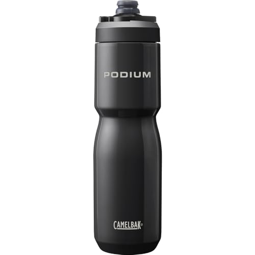 Stainless Steel Water Bottle 22oz - Black | Vacuum Insulated, Leak Proof