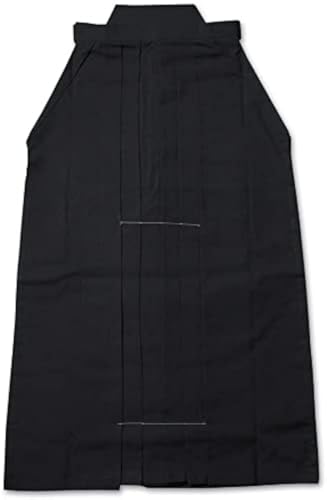 Black Kendo Hakama Pants for Martial Arts Large Size - Iaido, Aikido, Hapkido Uniform