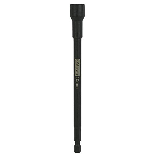 10mm Impact Magnetic Nut Driver ? 6 Inch Length, 1/4 Inch Hex Shank, Magnetic Socket Tip (10mm Metric)