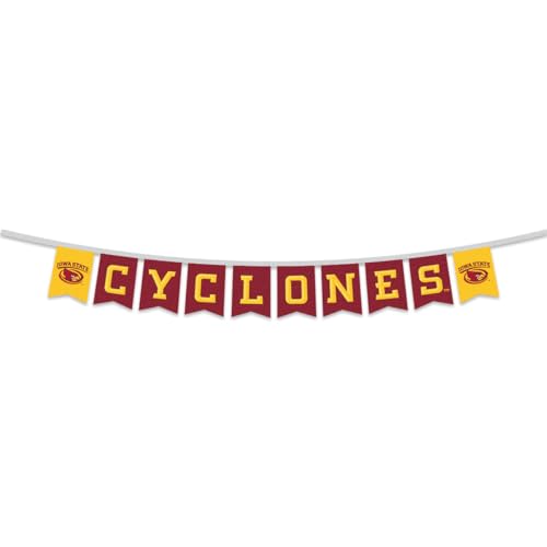 Iowa State Cyclones Banner String Pennant Flags - College Team Decor