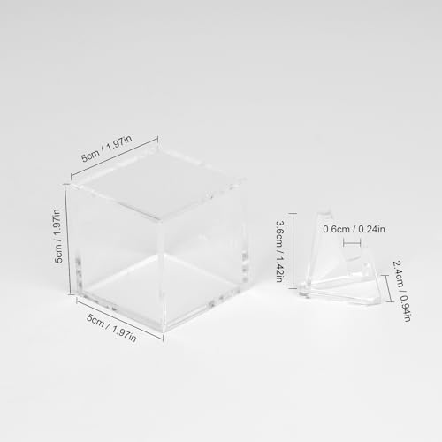 Championship Ring Display Case - Small Clear 2x2x2in