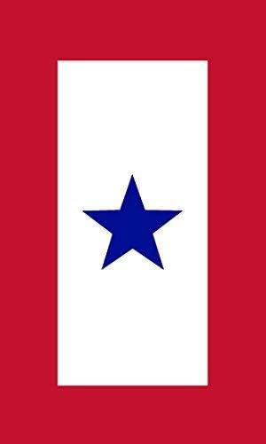 Blue Star Military Service Flag Sticker - Support Active Duty Troops