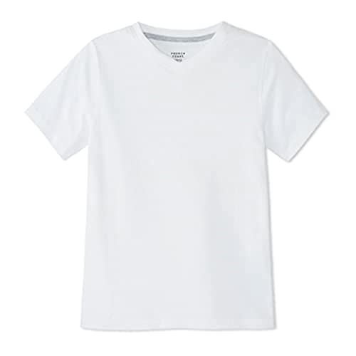 Boys' Short Sleeve V-Neck T-Shirt - Size 4-5 White