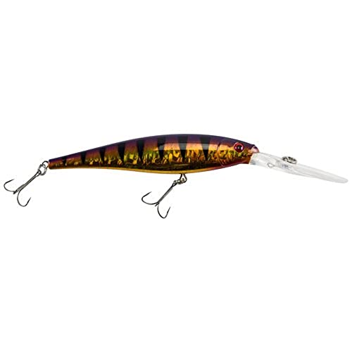 Flicker Minnow Fishing Lure - Slick Purple Bengal, 1/3 oz, 3.5in