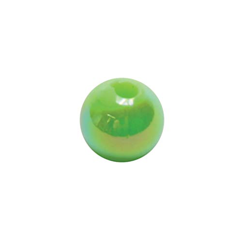Fishing Beads for Spinner Rigs - 5mm Green Pearl