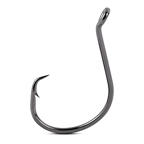 UCEC Saltwater Circle Fishing Hooks - 40pcs, Size 8/0, High Carbon Steel