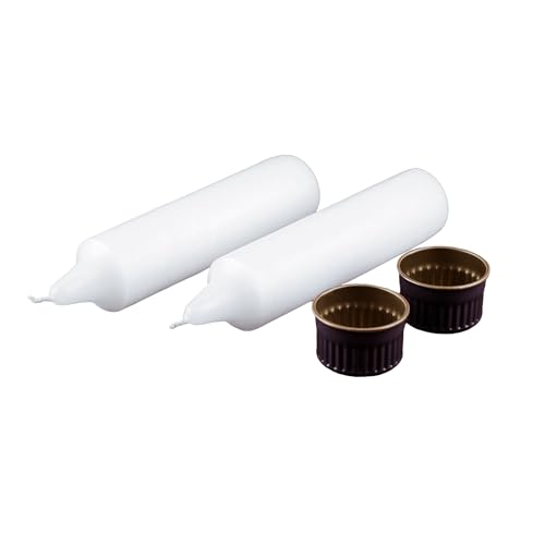 Emergency Candles 2-Pack – Long-Lasting 1.5" x 5" Unscented