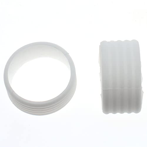 Tennis Racket Grip Band - Non-Slip Rubber Ring, 2 Pcs - Black & White