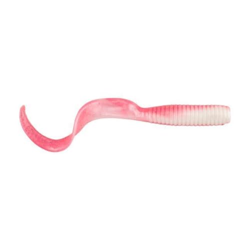 Saltwater Grub Soft Bait - 6 Inch Pink Shine Fishing Lure