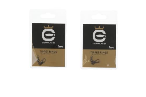 Stainless Steel Tippet Rings for Fly Fishing, 10 Pack - Strong & Lightweight