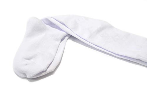 Fencing Socks - Cotton Protective Stockings for Epee, Sabre, Foil - X-Small, White
