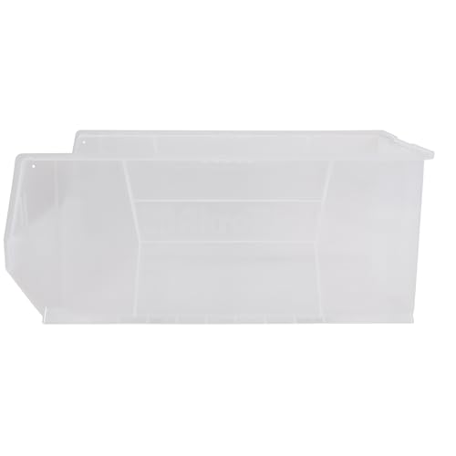 Akro-Mils 30290 Super-Size AkroBins Plastic Storage Bins, Space-Saving Stackable Bins for Garage, Classroom, Warehouse Organization, 30-Inch L x 18-Inch W x 12-Inch H, Clear, 1-Pack