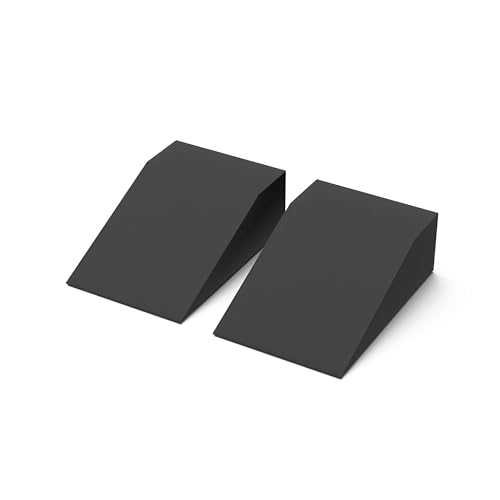 Yoga Wedge Blocks - Soft EVA Foam Set of 2 with Carry Bag - Black