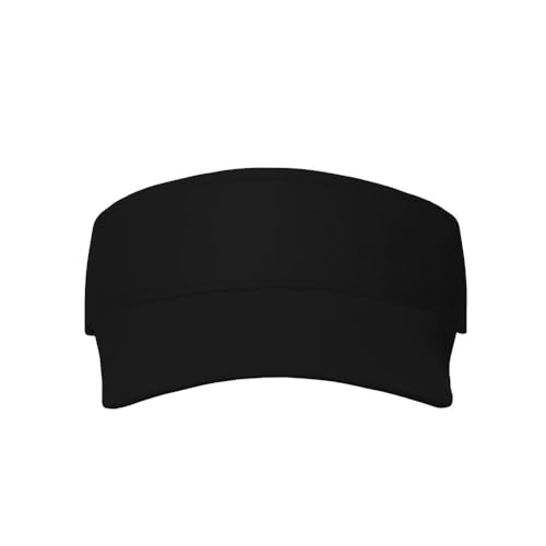Custom Adjustable Visor Hat - Your Text & Photo - Black