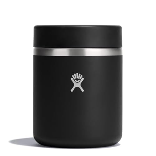 Hydro Flask 28 Oz Insulated Stainless Steel Food Jar - Leakproof Snack & Soup Container, Black