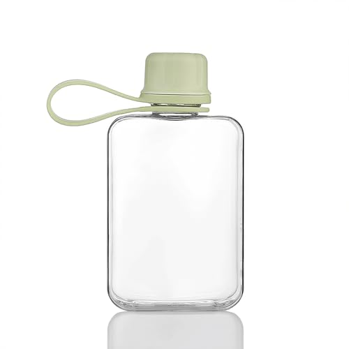 8.2 oz Flat Travel Water Bottle - BPA Free Tritan - Green