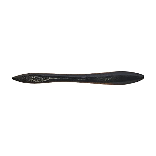 Jumbo Leech Fishing Soft Bait - Black Pumpkin / 5"