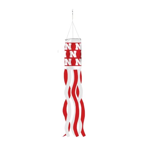 Weather-Resistant Nebraska Windsock - Durable Outdoor Display
