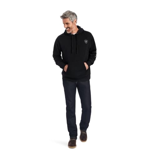 Ariat Men's Hooded Sweatshirt - Black, X-Large Work & Casual Hoodie