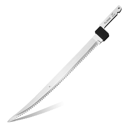 FLISSA 10" Stiff Replacement Blade for Electric Fillet Knife - Cordless Knife Blade