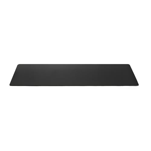 TPE Exercise Yoga Mat - 1/4 Inch Thick with Carrying Strap - Black
