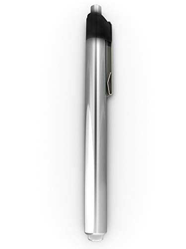 LED Pen Flashlight - Lightweight Aluminum Mini Torch - Silver
