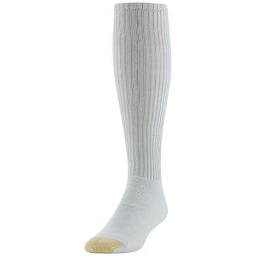 Gold Toe Men's Ultra Tech Over The Calf 3 Pack – Large White, 3-Pairs