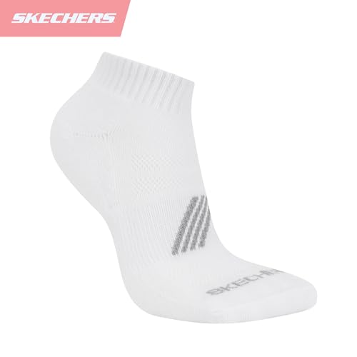 Skechers Women's Performance Quarter Crew Socks 6-Pack White / 9-11