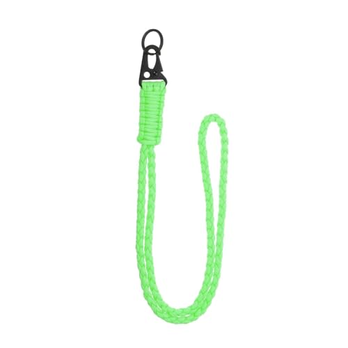 550 Paracord Lanyard - Heavy Duty Keychain Necklace - Luminous Green