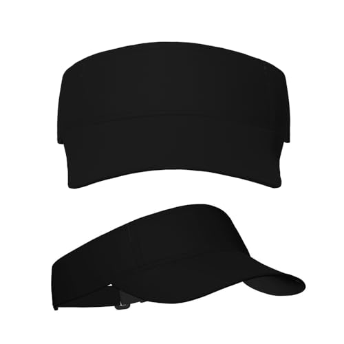 Personalized Sun Visor Hat - Custom Text & Photo - Black