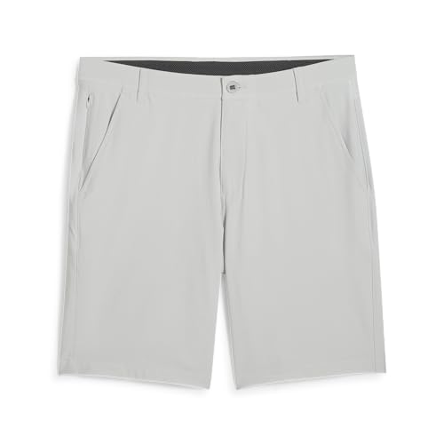 Puma Men's 101 Solid Short 9in - 38W x 9L Ash Gray, Quick-Dry Hydramesh