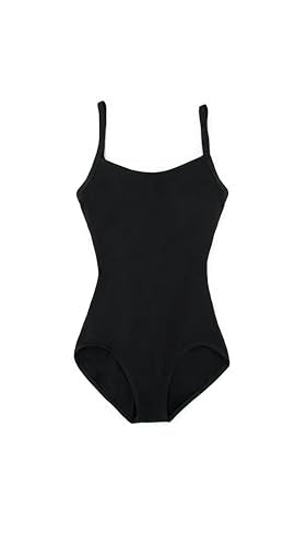 Capezio Women's Camisole Leotard with Bra Support - Black, Size S (4-6)