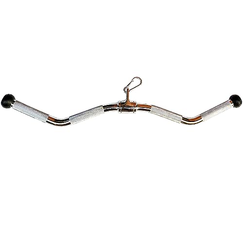 qibylift 29 Inch Chrome Lat Pull Down Bar with Rotating Swivel & Thick Handle