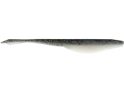 D-Shad Soft Plastic Jerkbait - 5 Inch Swimbait - Smoke Shad - 7 Pack