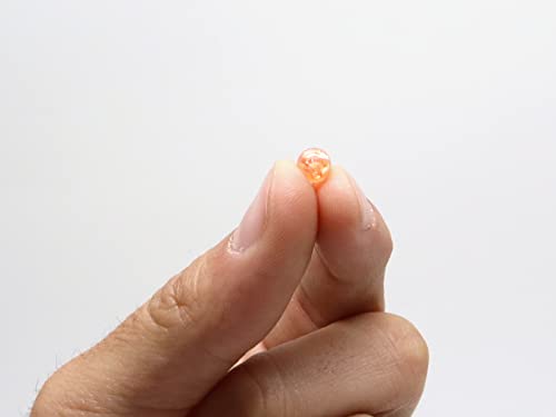 Holographic Fishing Beads for Rigs & Lures - Orange, 6mm (50 Pack)