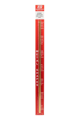 Brass Rods - 3/64" OD x 12" Long - 4 Pack for DIY Crafts