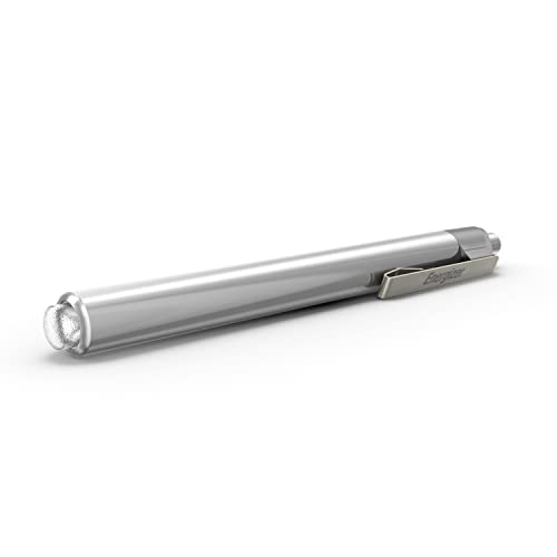 LED Pen Flashlight - Lightweight Aluminum Mini Torch - Silver