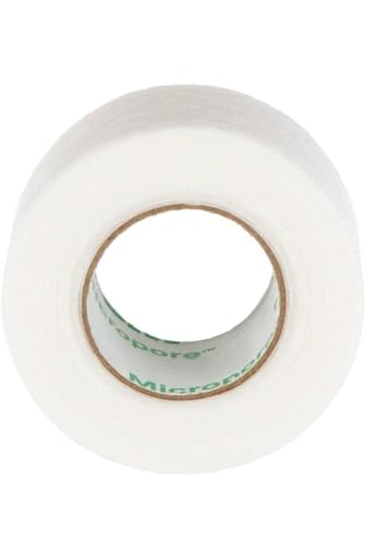 Medical Micropore Tape - 1 Inch x 10 Yards, Hypoallergenic (3 Rolls)