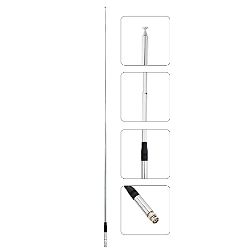 UAYESOK ROD130 Telescopic 27MHz CB Antenna with BNC Connector - Signal Boost