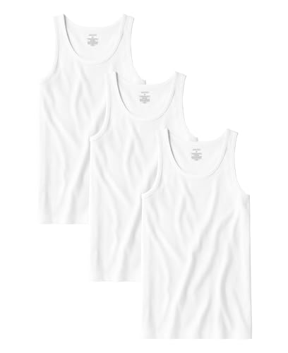 Andrew Scott Men's Cotton Tank Top 3-Pack - Bright White, X-Large