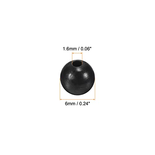 6mm Soft Plastic Fishing Beads - Durable Round Bait Tackle (200 Pieces)