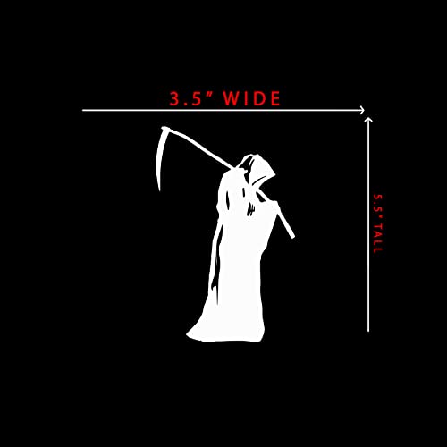 Grim Reaper Vinyl Sticker Decal for Laptops & Cars - 3.5"x5.5"