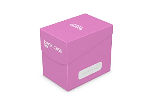 Ultimate Guard Deck Case 133+ Pink - Acid-Free Card Storage with Divider