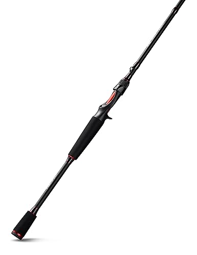 Piscifun Torrent IM6 2-Piece Baitcasting & Spinning Rod, 6'6" Medium Heavy, Variation F/B