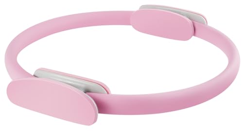 15-Inch Pilates Ring with Dual Padded Handles - Pink