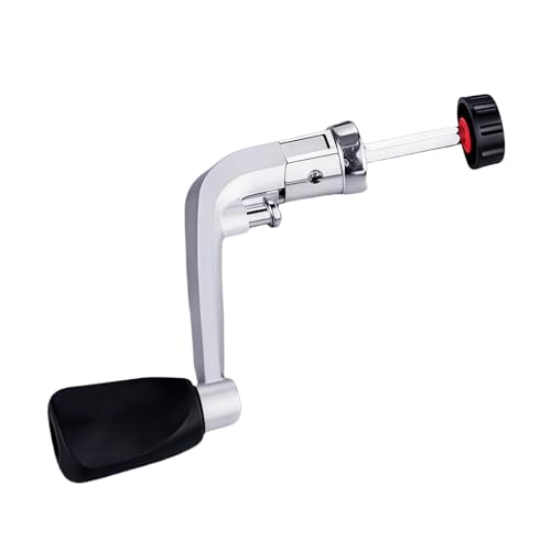 Universal Silver Fishing Reel Handle - Ergonomic Crank Replacement