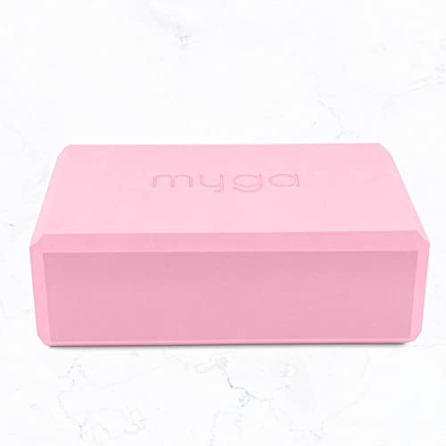 Yoga Block - Lightweight EVA Foam Non-Slip Brick for Balance - Dusty Pink