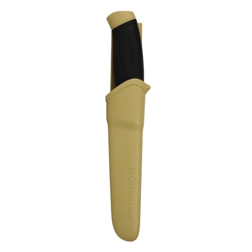 Morakniv Companion Fixed Blade Outdoor Knife - Desert Tan, 4.1-Inch Stainless Steel Blade
