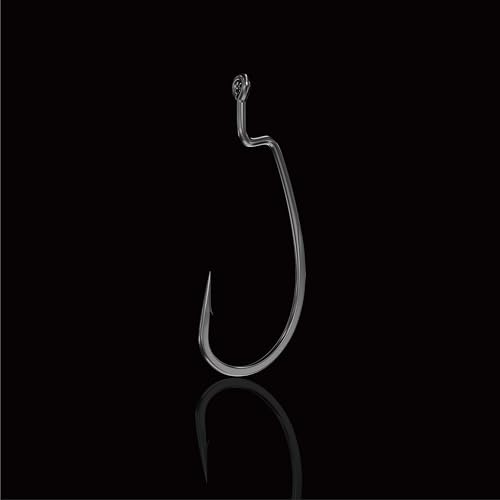 4/0 BKK Offset Worm Bass Hooks - 25% Stronger HCS Wire