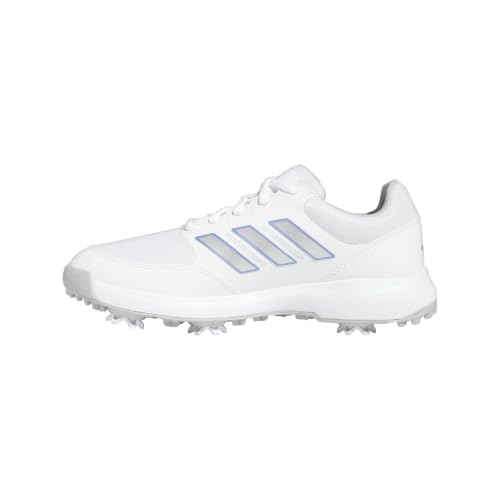 adidas Women's Tech Response 3.0 Golf Shoes - Size 7.5 White/Silver Metallic/Blue Fusion
